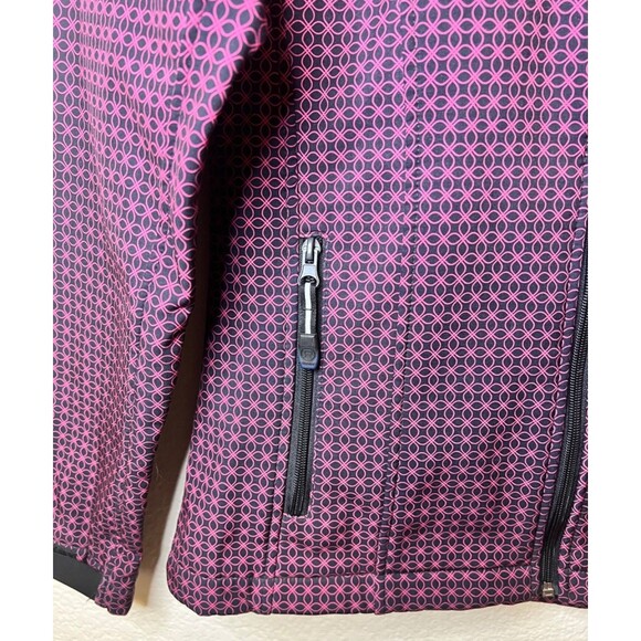 ROPER Women's Pink/ Geometric Softshell Fleece Lined Tech Jacket Cowgirl Small - Picture 4 of 9